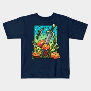 The Sword in the Shroom Kids T-Shirt